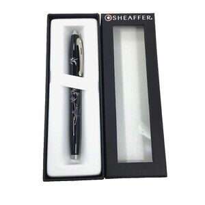 Sheaffer Bamboo Design Fountain Pen White Dot 9297-OF Medium Nib New in Gift Box